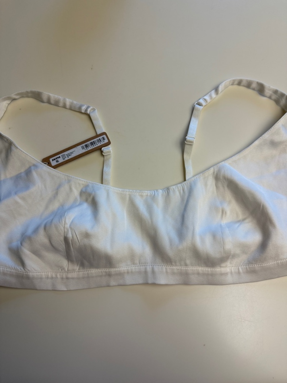 SKIMS Bridal Skimpy Scoop Bralette in Marble 3X